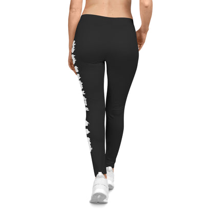 Women's "ZOMBIELAND" Casual Leggings (Black)