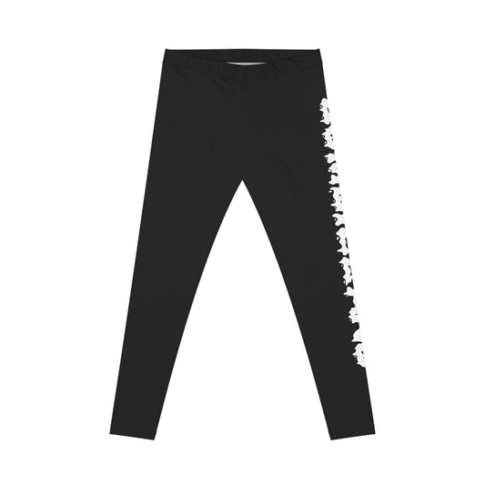 Women's "ZOMBIELAND" Casual Leggings (Black)